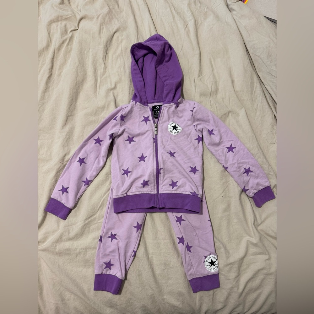 Converse Purple Star Zip-Up Hoodie
